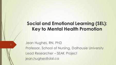Social and Emotional Learning (SEL): Key to Mental Health Promotion