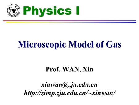 Microscopic Model of Gas
