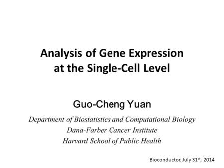 at the Single-Cell Level