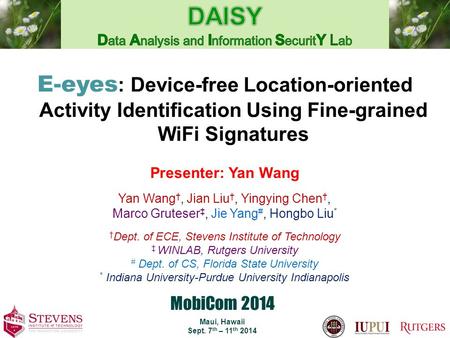 DAISY Data Analysis and Information SecuritY Lab