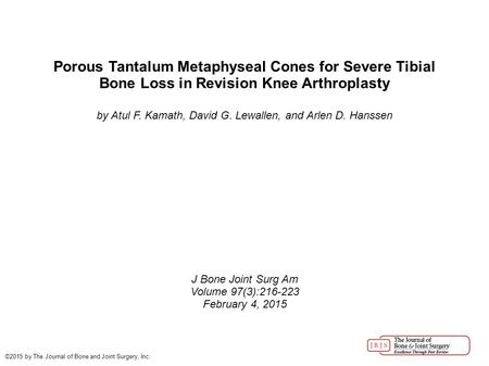 by Atul F. Kamath, David G. Lewallen, and Arlen D. Hanssen