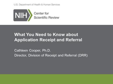 What You Need to Know about Application Receipt and Referral