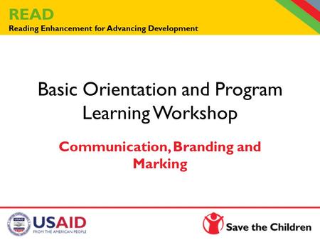 Basic Orientation and Program Learning Workshop