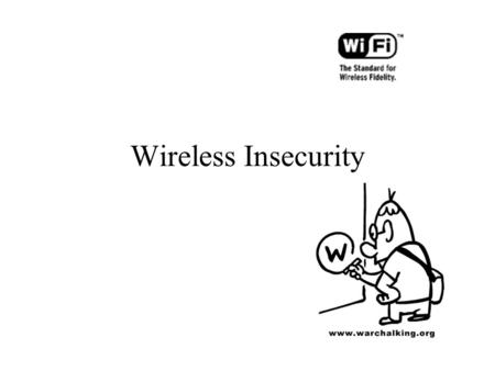 Wireless Insecurity.