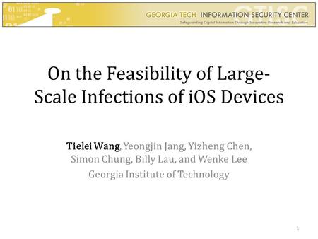 On the Feasibility of Large-Scale Infections of iOS Devices