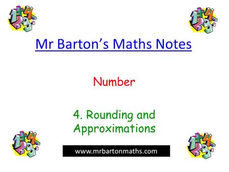 Mr Barton’s Maths Notes