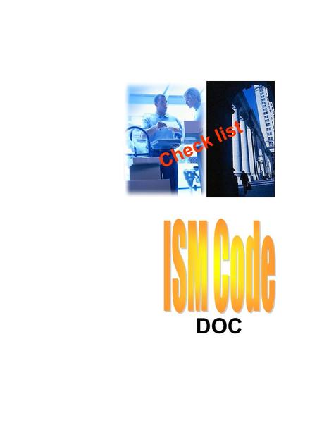 Check list ISM Code DOC.