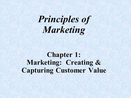 A Change in Marketing & Its Importance