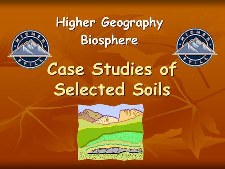 Case Studies of Selected Soils