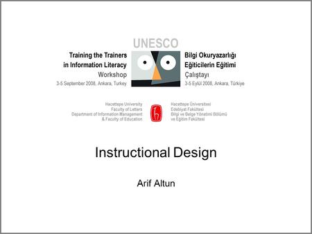 Instructional Design Arif Altun.