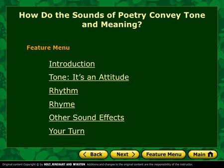 How Do the Sounds of Poetry Convey Tone and Meaning?