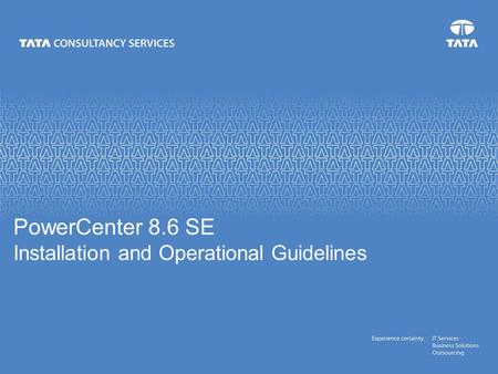 PowerCenter 8.6 SE Installation and Operational Guidelines.