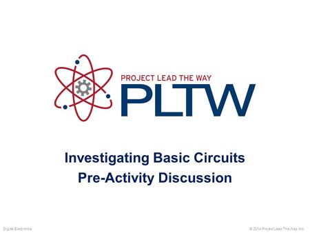 Investigating Basic Circuits Pre-Activity Discussion