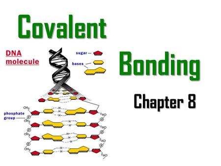 Covalent Bonding Chapter 8.