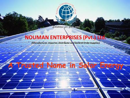 A Trusted Name in Solar Energy