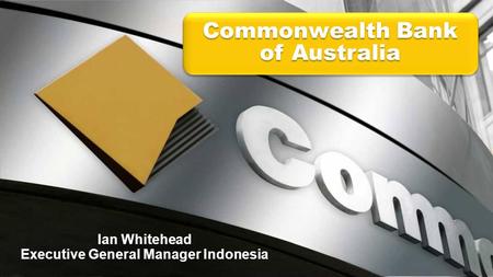 Ian Whitehead Executive General Manager Indonesia