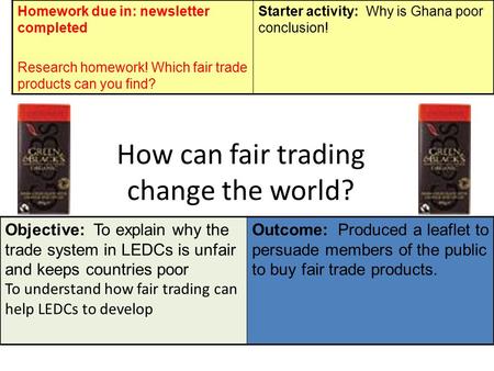 How can fair trading change the world?