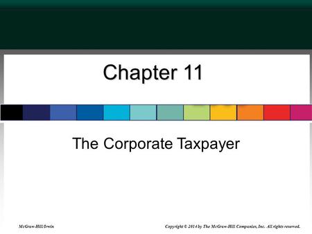 The Corporate Taxpayer