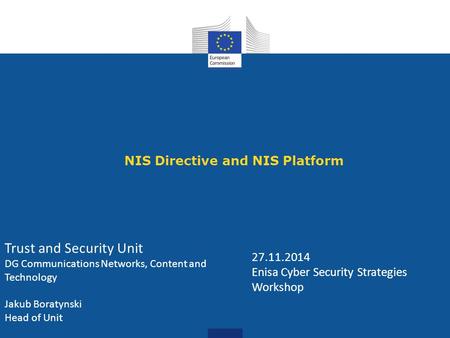 NIS Directive and NIS Platform
