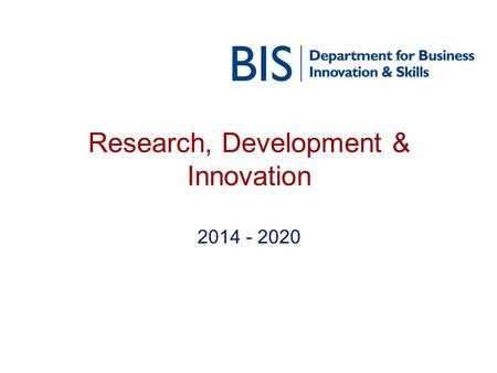 Research, Development & Innovation