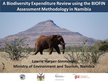 Lawrie Harper-Simmonds Ministry of Environment and Tourism, Namibia