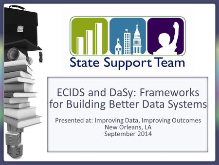 ECIDS and DaSy: Frameworks for Building Better Data Systems Presented at: Improving Data, Improving Outcomes New Orleans, LA September 2014.