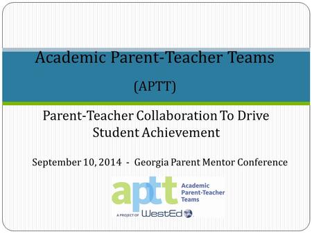 (APTT) Academic Parent-Teacher Teams
