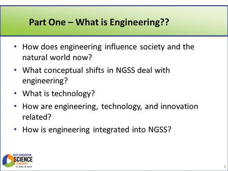 Part One – What is Engineering??