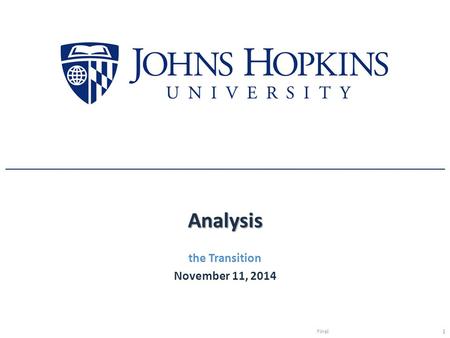 Analysis the Transition November 11, 2014 Final1.