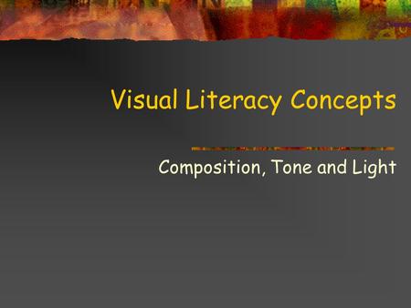 Visual Literacy Concepts