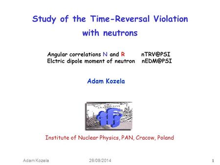 Study of the Time-Reversal Violation with neutrons