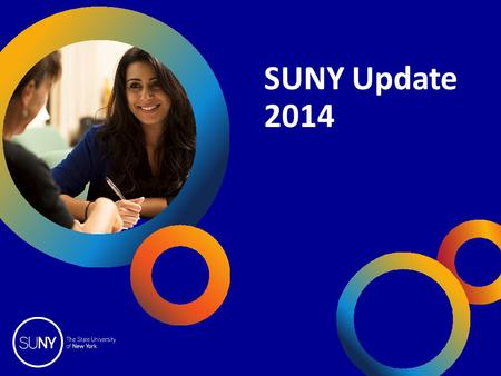SUNY Update 2014. 2014 SUNY College Fairs OpInform 2014 Today’s Program Imagine Their World Bigger Degrees with High Employment Options Degrees that Speed.