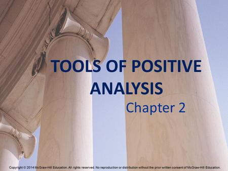 TOOLS OF POSITIVE ANALYSIS