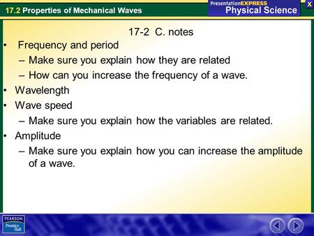 17-2  C. notes Frequency and period