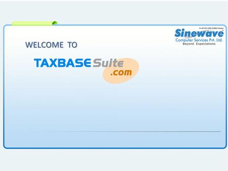WELCOME TO. Click on Products Click Online Product=> Tax Professional.