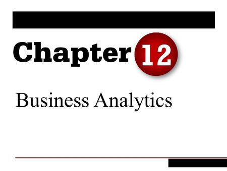 12 Business Analytics.