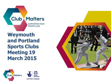 Weymouth and Portland Sports Clubs Meeting 19 March 2015.