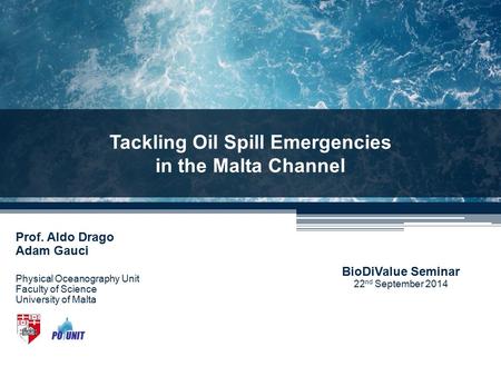 Tackling Oil Spill Emergencies