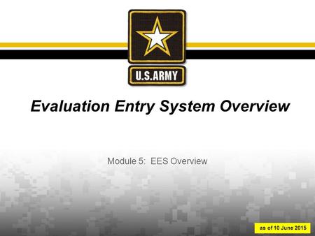 Evaluation Entry System Overview