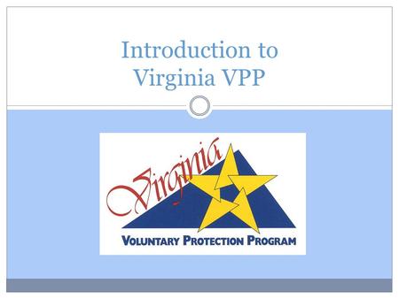 Introduction to Virginia VPP