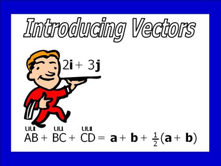 Introducing Vectors © T Madas.