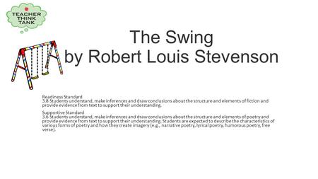 The Swing by Robert Louis Stevenson