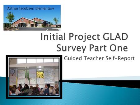Initial Project GLAD Survey Part One