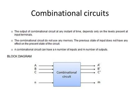 Combinational circuits