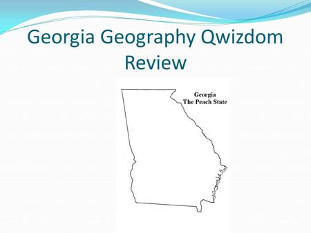 Georgia Geography Qwizdom Review