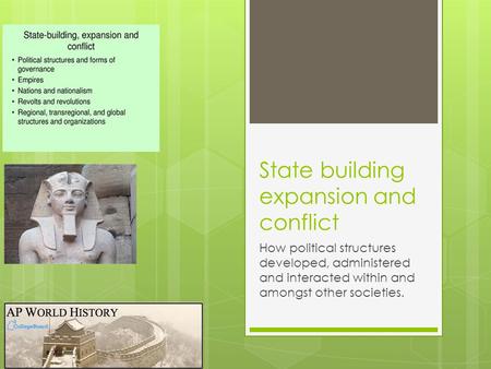 State building expansion and conflict