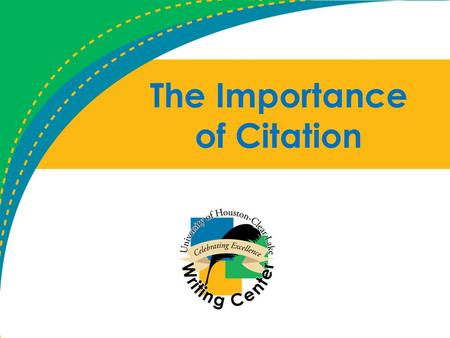 The Importance of Citation. What is Citation? “The act of citing or quoting a reference to an authority or a precedent” (dictionary.com). In other words: