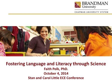 Fostering Language and Literacy through Science