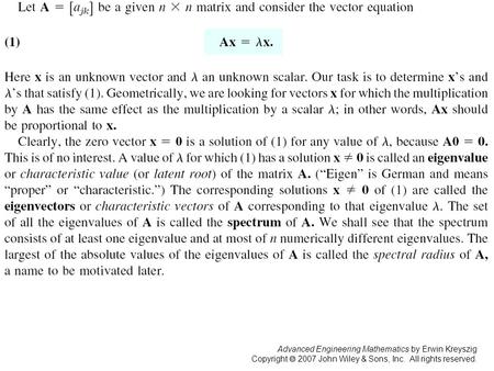 Advanced Engineering Mathematics by Erwin Kreyszig Copyright  2007 John Wiley & Sons, Inc. All rights reserved. Page 334.