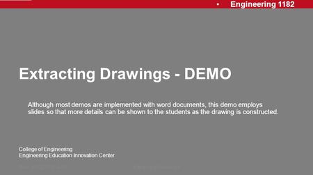 Extracting Drawings - DEMO